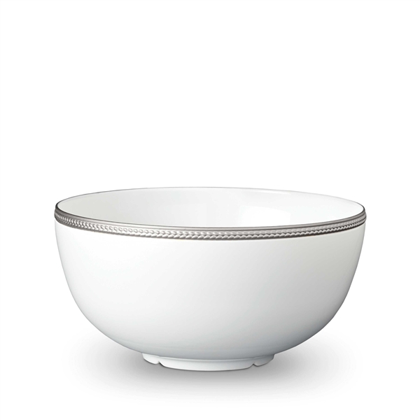 L'Objet Soie Tressee Platinum Serving Bowl