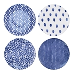 Vietri Santorini Assorted Dinner Plates - Set of 4 - VSAN-003000