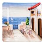 Vietri Seaside Villa Square Wall Plate