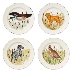 Vietri Wildlife Assorted Dinner Plates - Set of 4