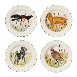 Vietri Wildlife Assorted Salad Plates - Set of 4 - WDL-7801