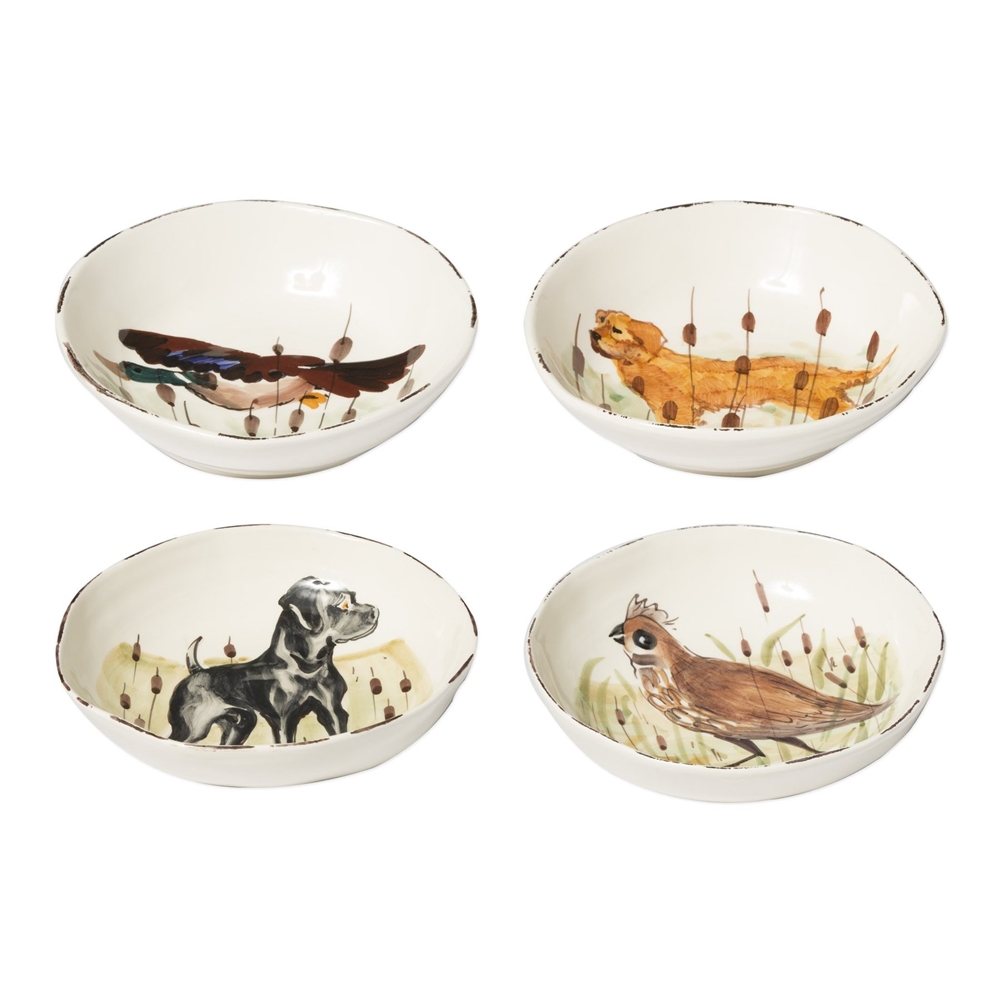 Vietri Wildlife Assorted Pasta Bowls - Set of 4 - WDL-7804