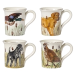 Vietri Wildlife Assorted Mugs - Set of 4 - WDL-7810