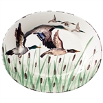 Vietri Wildlife Mallard Large Oval Platter - WDL-7826