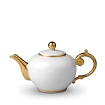 L'Objet Aegean 24kt Gold Tea Pot White