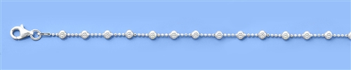 Silver Bead Anklet
