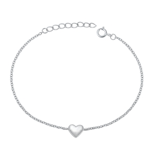 Silver Bracelet - Heart