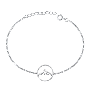 Silver Bracelet - Mountain