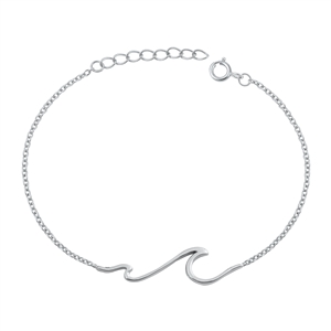 Silver Bracelet - Wave