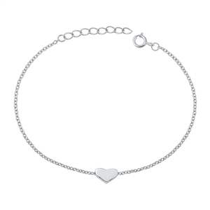 Silver Bracelet - Heart