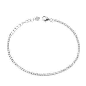 Silver CZ Tennis Bracelet