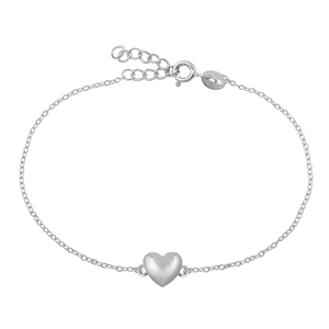 Silver Bracelet - Heart