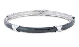 Silver CZ Bangle