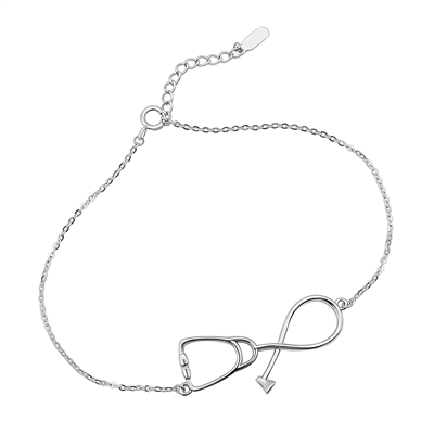 Silver Bracelet - Stethoscope
