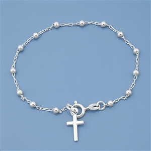 Silver Rosary Bracelet