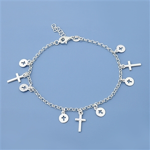 Silver Rosary Bracelet