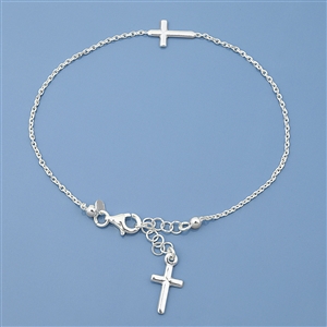 Silver Rosary Bracelet