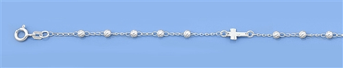 Silver Italian Bracelet - Cross