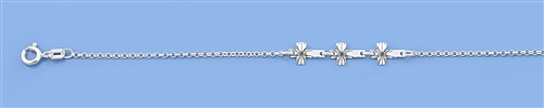 Silver Italian Bracelet - Cross