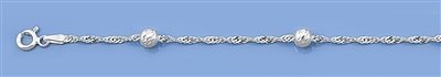 Silver Italian Bracelet - Bead