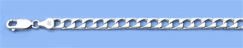 Silver Italian Bracelet -  Square Curb 200