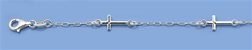 Silver Bracelet - Cross