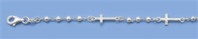 Silver Bracelet - Cross