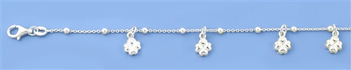 Silver Bracelet - Clovers