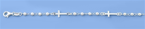 Silver Bracelet - Cross