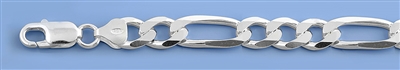 Silver Italian Chain - Figaro 220