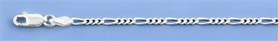 Silver Italian Chain - Figaro 060