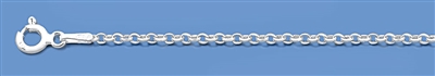 Silver Italian Chain - Round Flat Rolo 025