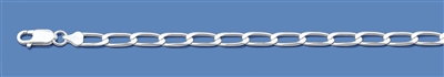 Silver Italian Chain - Long Curb 100