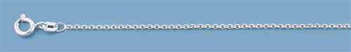 Silver Italian Chain - Diamond Cut Cable 030 - 18"