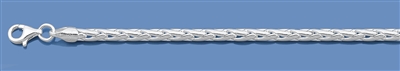 Silver Italian Chain - Spiga Chain 120