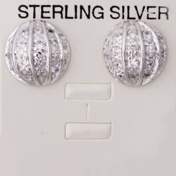 Silver CZ Earring