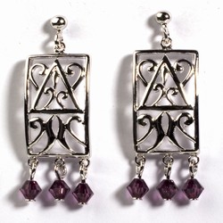 Silver CZ Earring