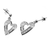 Silver CZ Earring