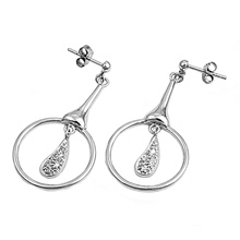 Silver CZ Earring