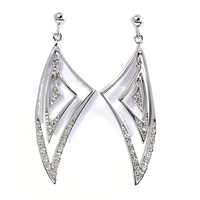 Silver CZ Earring