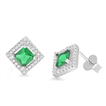 Silver CZ Earring