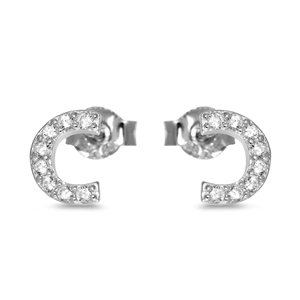 Silver CZ Earring