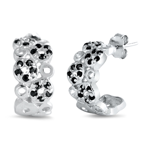 Silver CZ Earring