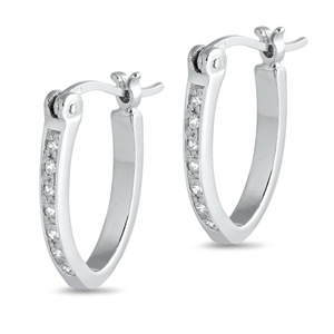 Silver CZ Earring