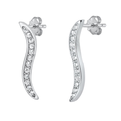 Silver CZ Earrings