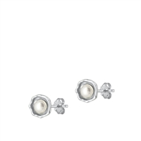 Silver Earrings - Pearl