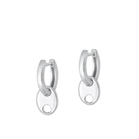 Silver Earrings - Hoop
