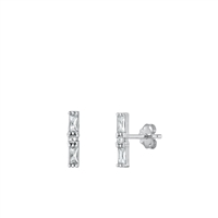 Silver CZ Earrings