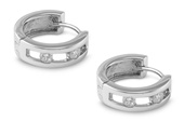 Silver Earrings W/ CZ