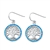 Silver Lab Opal Earrings - Tree of Life